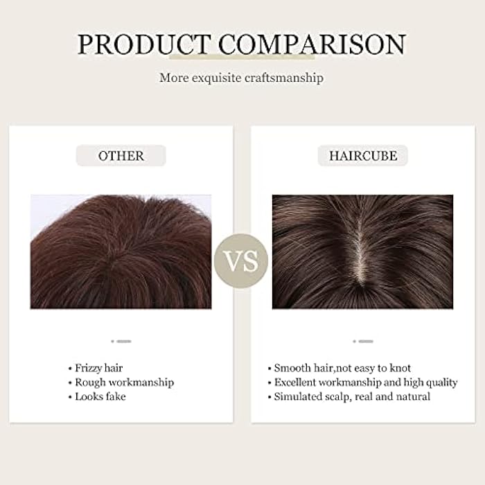 DILLARDS Alanhair Brown Wigs For Women,Haircube Medium Length Layered Wigs With Bangs Heat Resistant Synthetic Wigs For Daily Party Use - Image 5